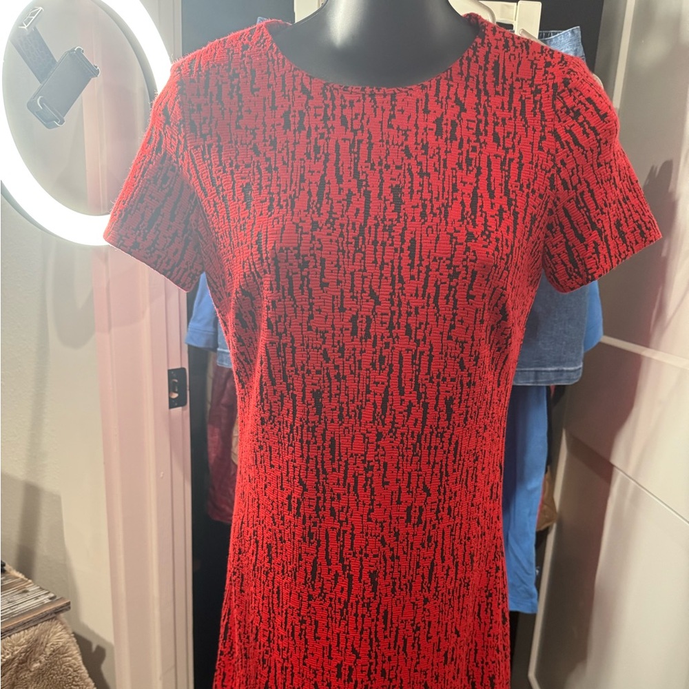 Premise Vibrant Red Asymmetrical Dress